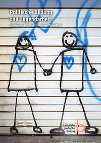 Titelseite Broschüre „Politische Bildung und Jugendarbeit. Handreichung für eine verbindende Perspektive“